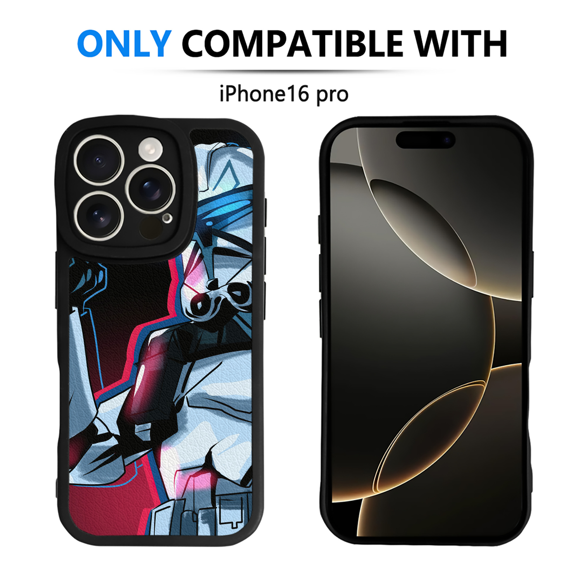 （画像用） スター・ウォーズ Star Wars 【iPhone 16シリーズ対応】シリコンスマホケース（レザー調） 材質：シリコン